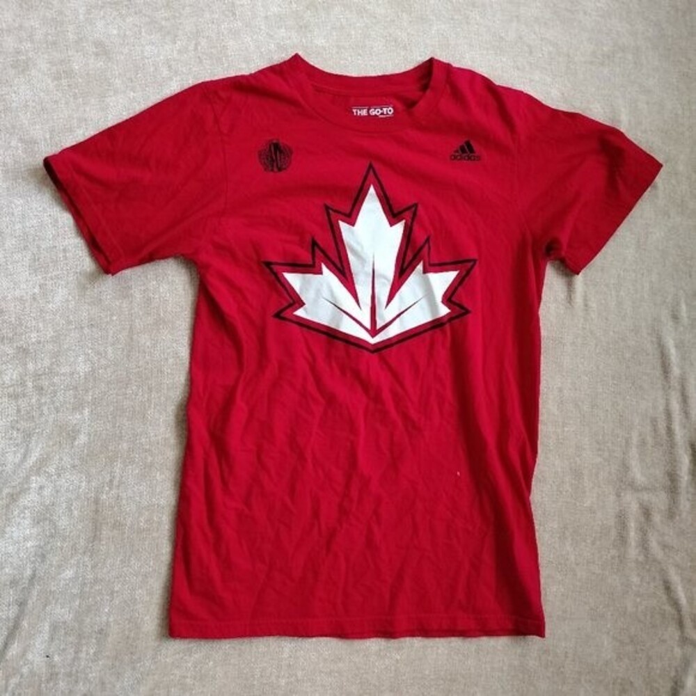 Adidas Canada 2016 Hockey World Cup Short Sleeve T-Shirt Size small Red